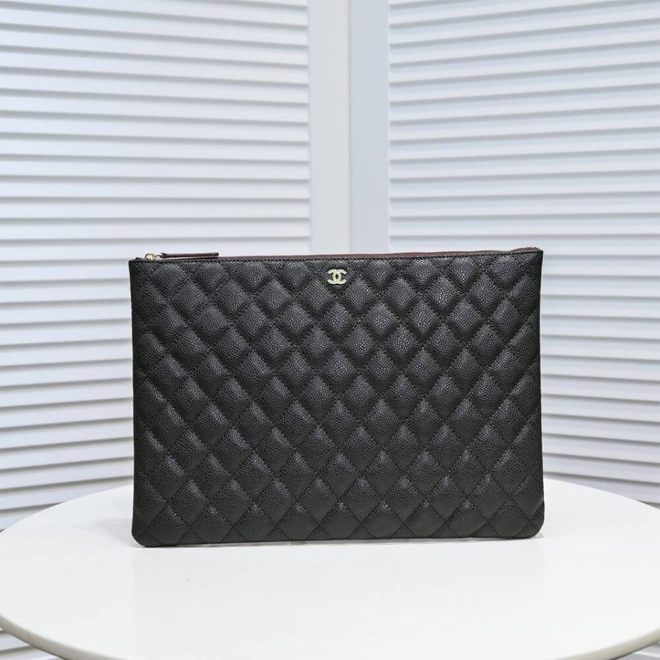 Ch*el classic zip up bag