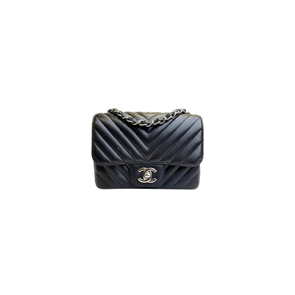 Ch*el classic chevron mini flap